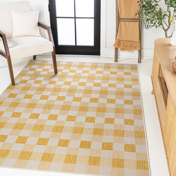 Darcy Traditional Geometric Bold Gingham Area Rug